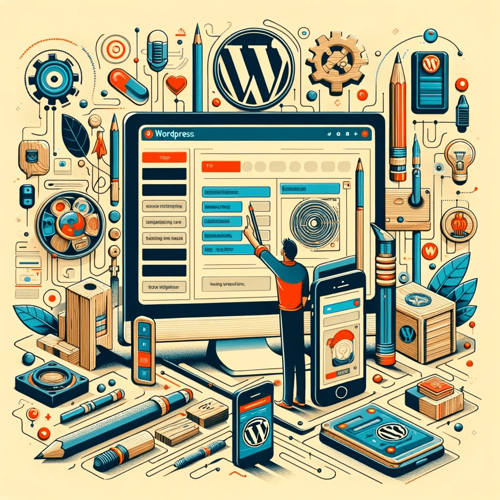 "WordPress Hosting: Crafting Your Story with Ease," showcasing the user-friendly and creative aspects of managing websites and stories through WordPress.